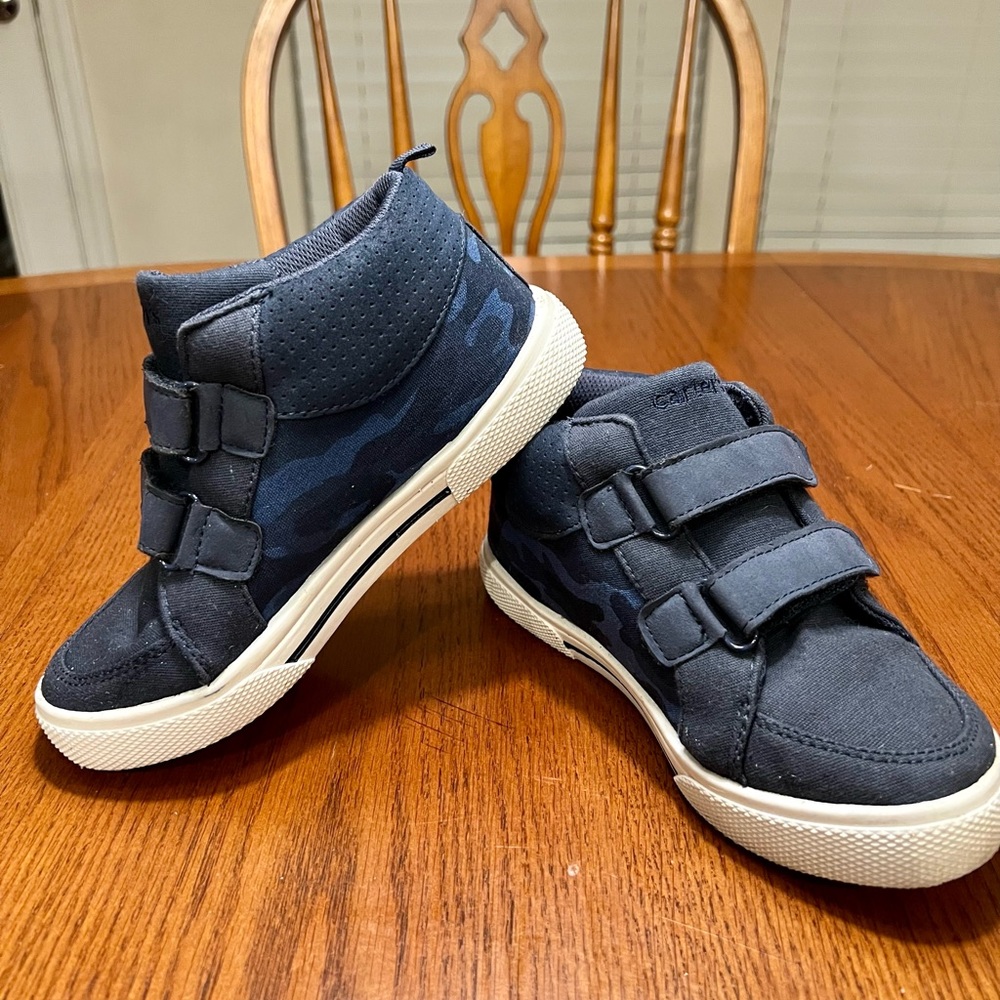 Boys Carters camo high top shoes